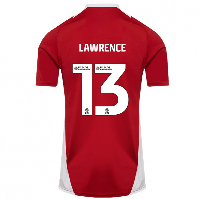 Danxen Damen Charlie Lawrence #13 Rot Weiß Gold Heimtrikot Trikot 2025/26 T-Shirt Österreich