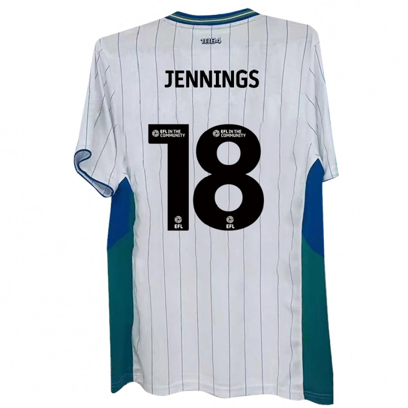 Danxen Damen Connor Jennings #18 Weiß Grün Blau Heimtrikot Trikot 2025/26 T-Shirt Österreich