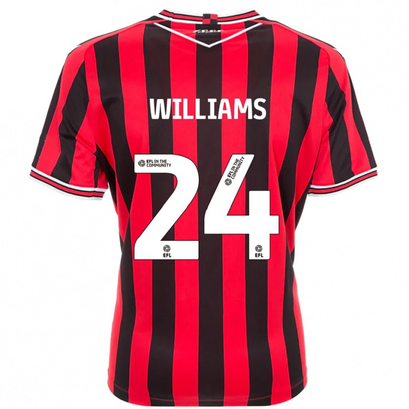 Danxen Damen Harry Williams #24 Rot Schwarz Heimtrikot Trikot 2025/26 T-Shirt Österreich