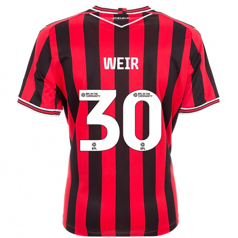 Danxen Damen Evan Weir #30 Rot Schwarz Heimtrikot Trikot 2025/26 T-Shirt Österreich