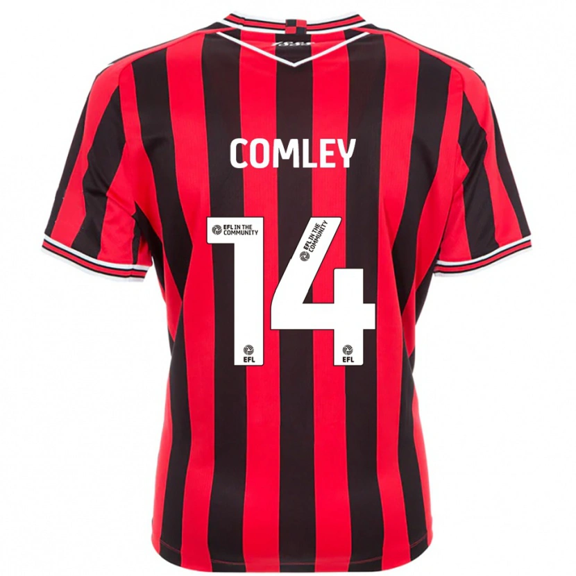 Danxen Damen Brandon Comley #14 Rot Schwarz Heimtrikot Trikot 2025/26 T-Shirt Österreich
