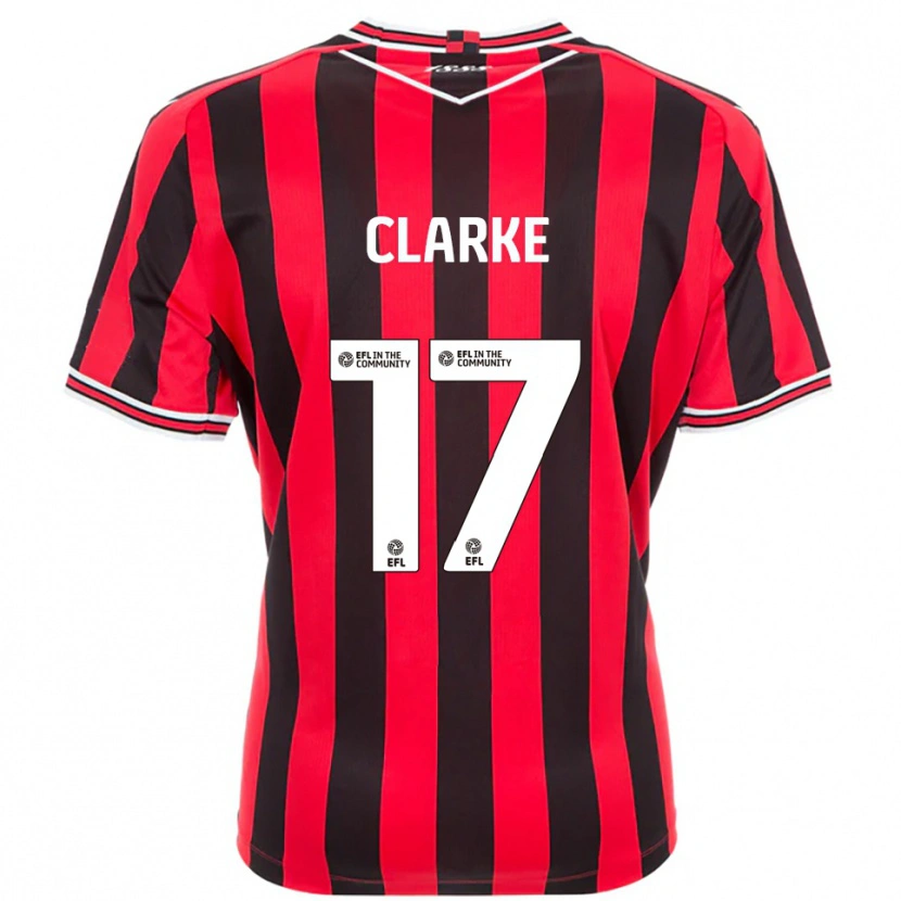 Danxen Damen Courtney Clarke #17 Rot Schwarz Heimtrikot Trikot 2025/26 T-Shirt Österreich