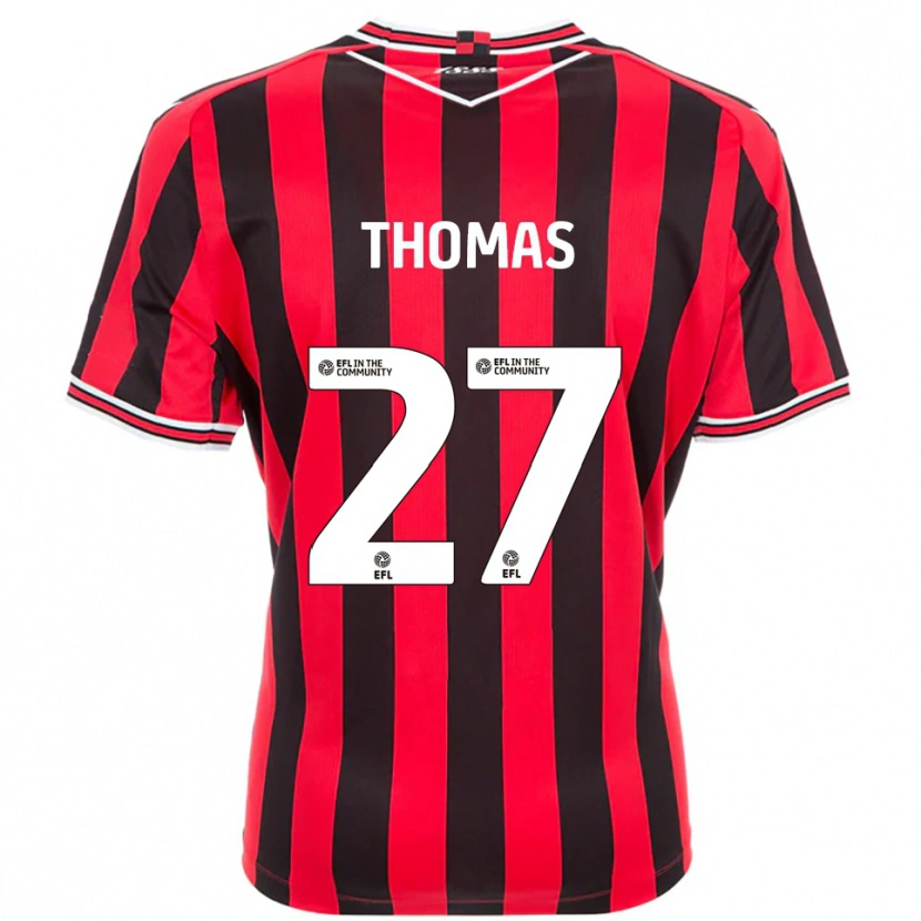 Danxen Damen Dylan Thomas #27 Rot Schwarz Heimtrikot Trikot 2025/26 T-Shirt Österreich