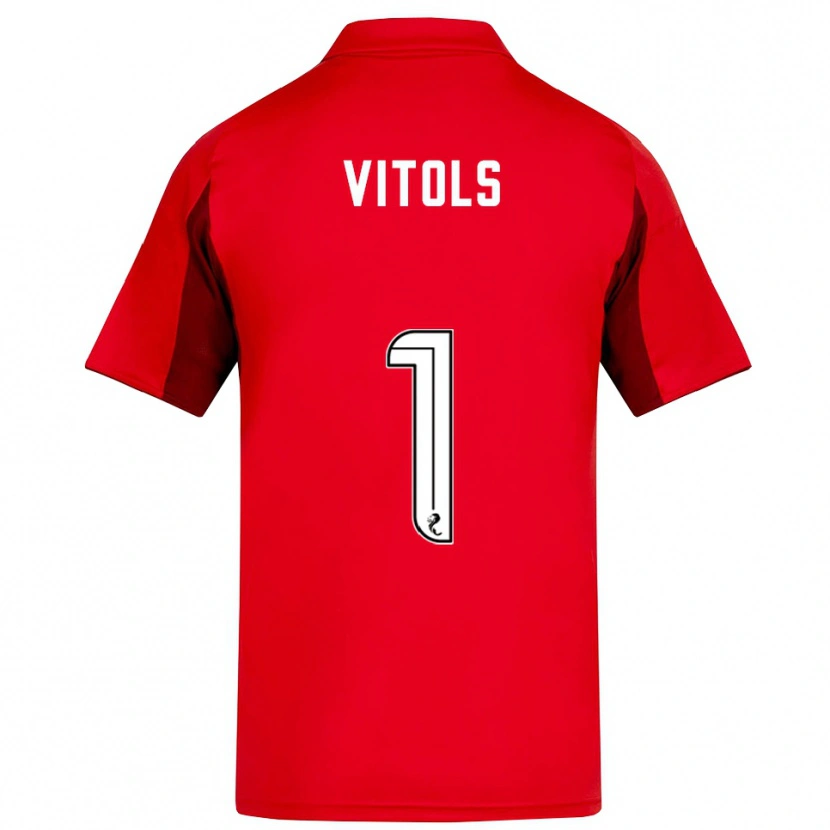 Danxen Damen Rodrigo Vitols #1 Rot Burgunderrot Heimtrikot Trikot 2025/26 T-Shirt Österreich
