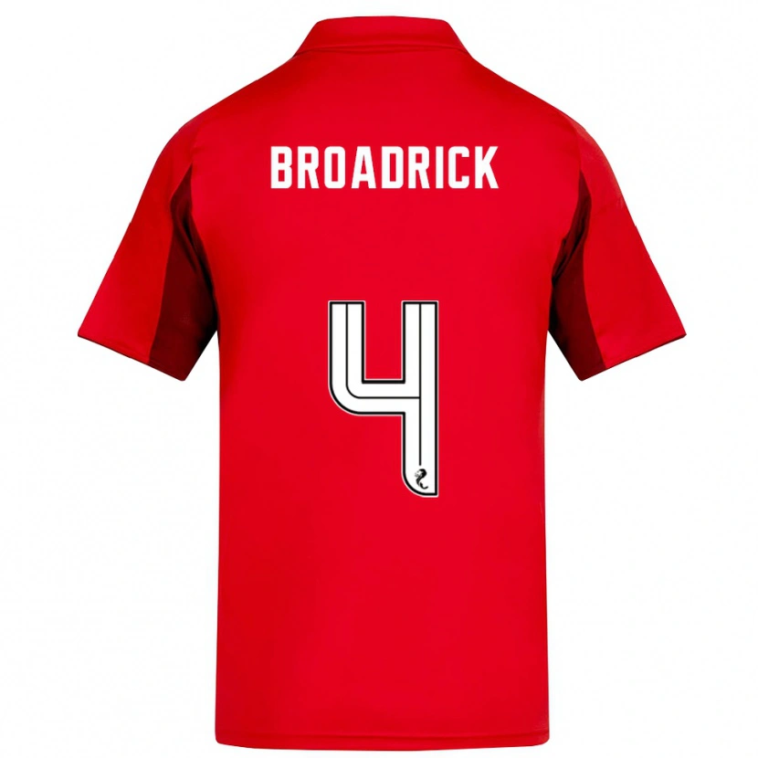 Danxen Damen Jessica Broadrick #4 Rot Burgunderrot Heimtrikot Trikot 2025/26 T-Shirt Österreich