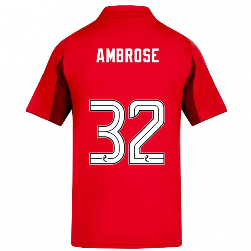 Danxen Damen Peter Ambrose #32 Rot Burgunderrot Heimtrikot Trikot 2025/26 T-Shirt Österreich