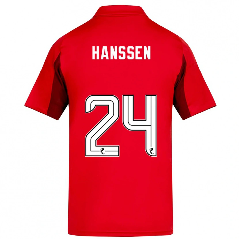 Danxen Damen Nadine Hanssen #24 Rot Burgunderrot Heimtrikot Trikot 2025/26 T-Shirt Österreich