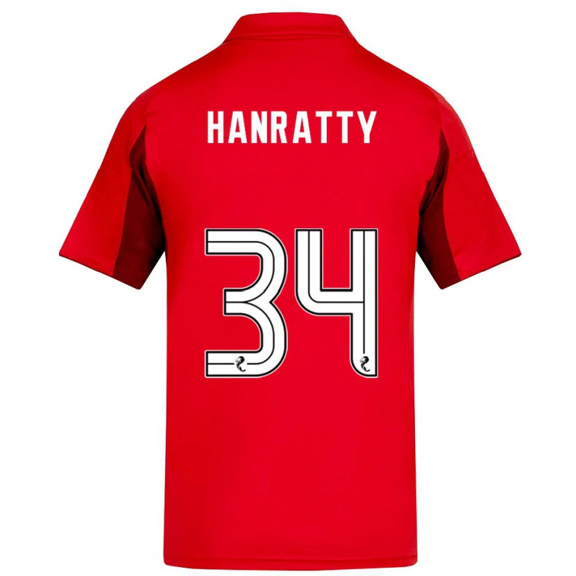 Danxen Damen Kevin Hanratty #34 Rot Burgunderrot Heimtrikot Trikot 2025/26 T-Shirt Österreich