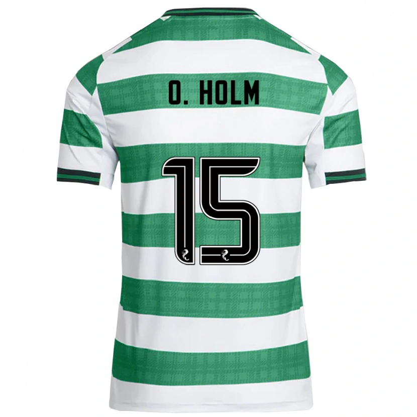 Danxen Damen Odin Thiago Holm #15 Grün Weiß Heimtrikot Trikot 2025/26 T-Shirt Österreich