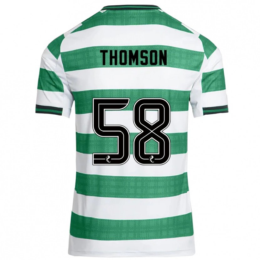 Danxen Damen Corey Thomson #58 Grün Weiß Heimtrikot Trikot 2025/26 T-Shirt Österreich