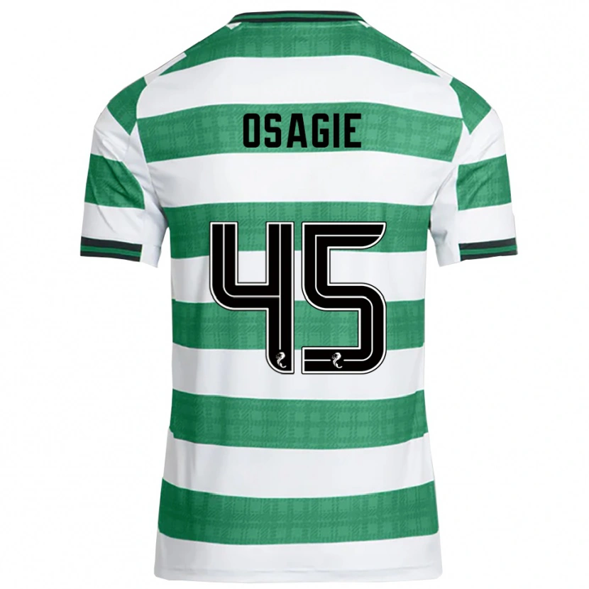 Danxen Damen Justin Osagie #45 Grün Weiß Heimtrikot Trikot 2025/26 T-Shirt Österreich