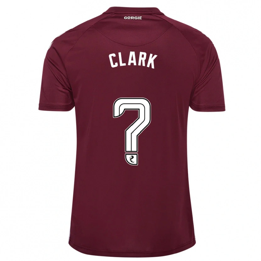 Danxen Damen Allan Clark #0 Burgunderrot Weiß Heimtrikot Trikot 2025/26 T-Shirt Österreich