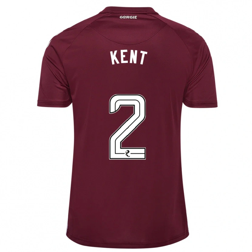 Danxen Damen Frankie Kent #2 Burgunderrot Weiß Heimtrikot Trikot 2025/26 T-Shirt Österreich