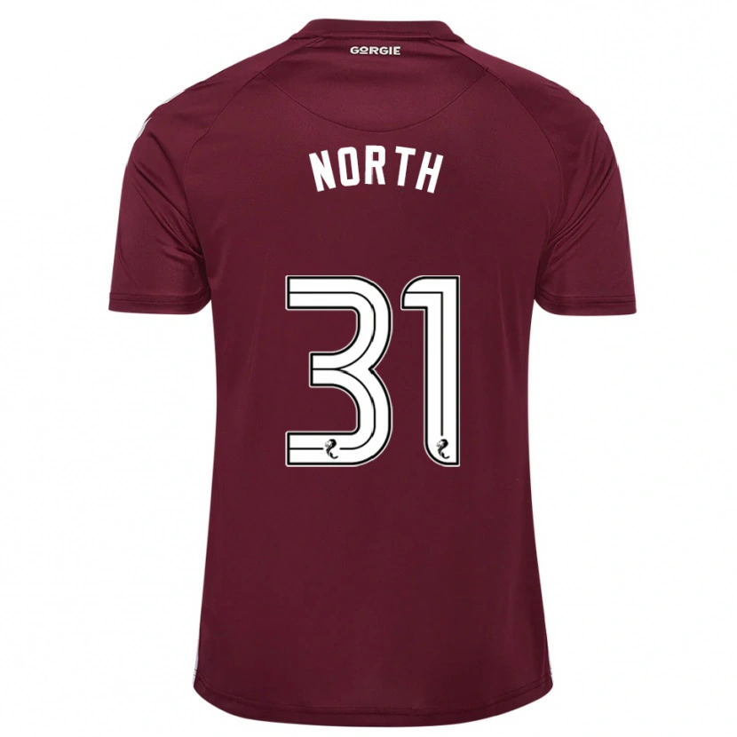 Danxen Damen Tommy North #31 Burgunderrot Weiß Heimtrikot Trikot 2025/26 T-Shirt Österreich