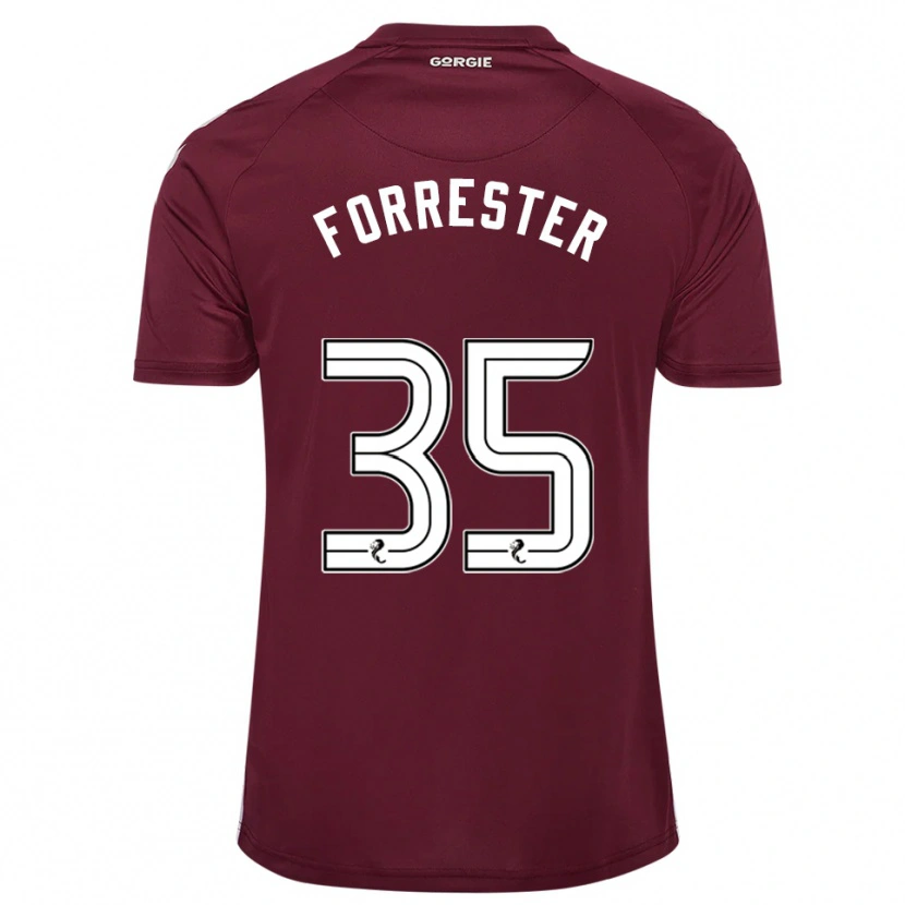 Danxen Damen Adam Forrester #35 Burgunderrot Weiß Heimtrikot Trikot 2025/26 T-Shirt Österreich