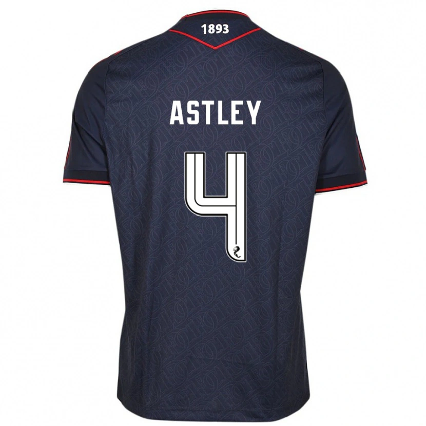 Danxen Damen Ryan Astley #4 Marine Weiß Heimtrikot Trikot 2025/26 T-Shirt Österreich