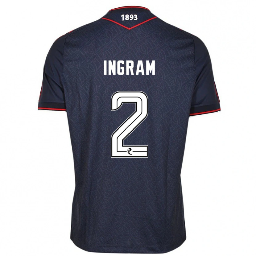 Danxen Damen Ethan Ingram #2 Marine Weiß Heimtrikot Trikot 2025/26 T-Shirt Österreich