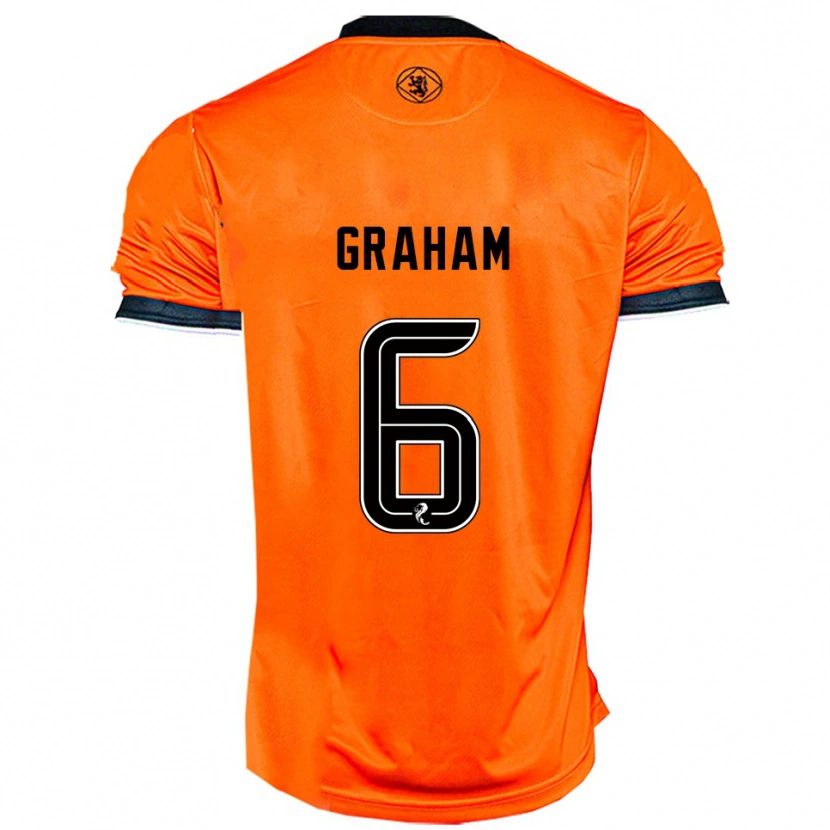 Danxen Damen Ross Graham #6 Orange Schwarz Heimtrikot Trikot 2025/26 T-Shirt Österreich