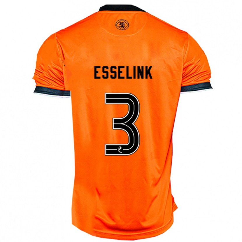 Danxen Damen Bert Esselink #3 Orange Schwarz Heimtrikot Trikot 2025/26 T-Shirt Österreich