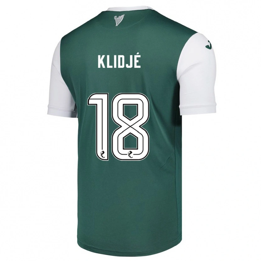 Danxen Damen Thibault Klidjé #18 Grün Weiß Heimtrikot Trikot 2025/26 T-Shirt Österreich