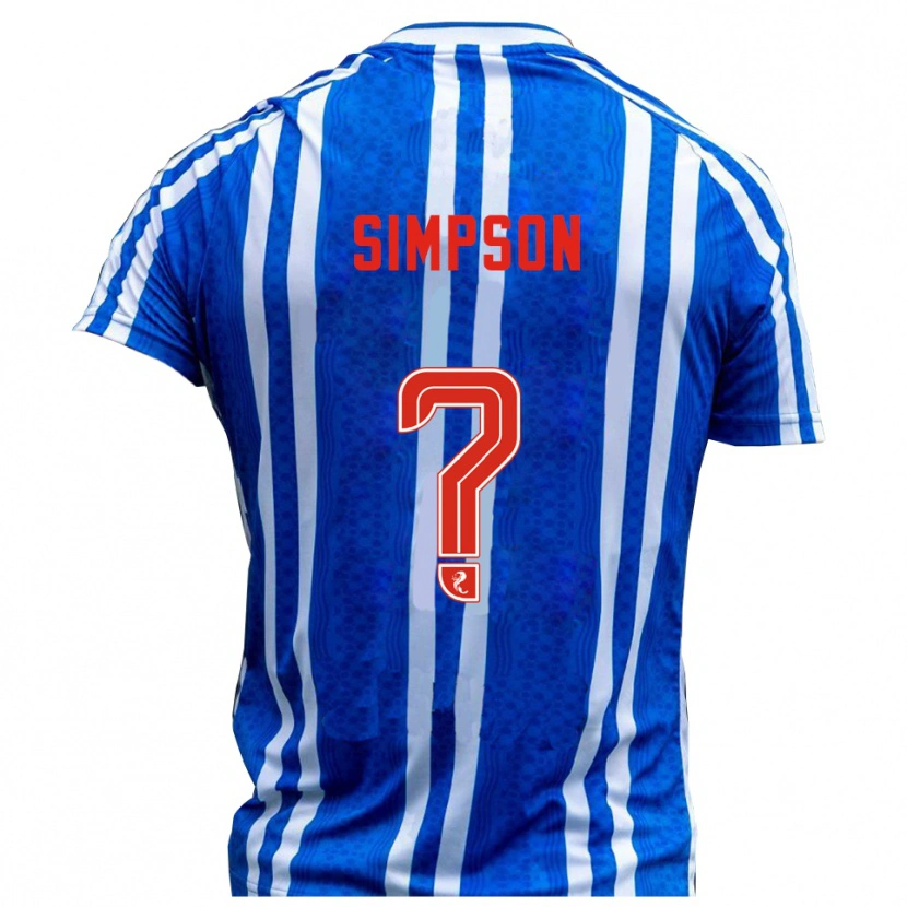 Danxen Damen Noah Simpson #0 Blau Weiß Heimtrikot Trikot 2025/26 T-Shirt Österreich