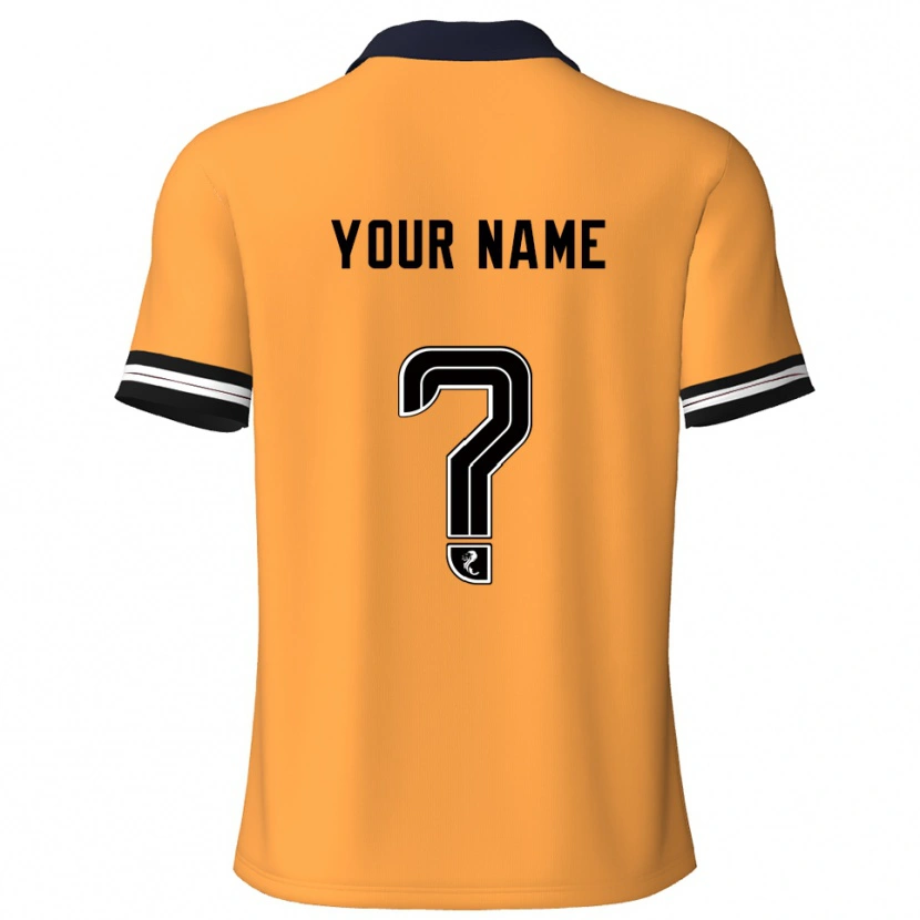 Danxen Damen Ihren Namen #0 Gelb Schwarz Heimtrikot Trikot 2025/26 T-Shirt Österreich