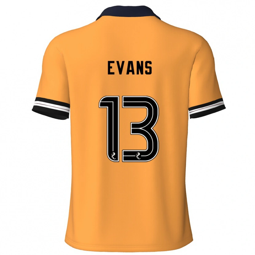 Danxen Damen Lauren Evans #13 Gelb Schwarz Heimtrikot Trikot 2025/26 T-Shirt Österreich