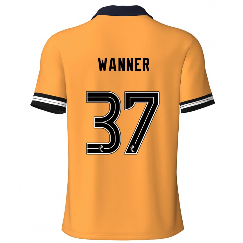 Danxen Damen Jannik Wanner #37 Gelb Schwarz Heimtrikot Trikot 2025/26 T-Shirt Österreich