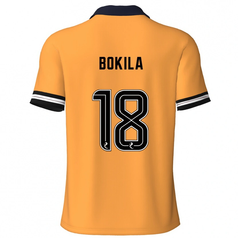 Danxen Damen Jeremy Bokila #18 Gelb Schwarz Heimtrikot Trikot 2025/26 T-Shirt Österreich