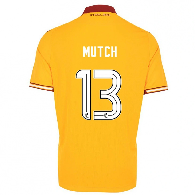 Danxen Damen Emily Mutch #13 Gelb Burgunderrot Heimtrikot Trikot 2025/26 T-Shirt Österreich