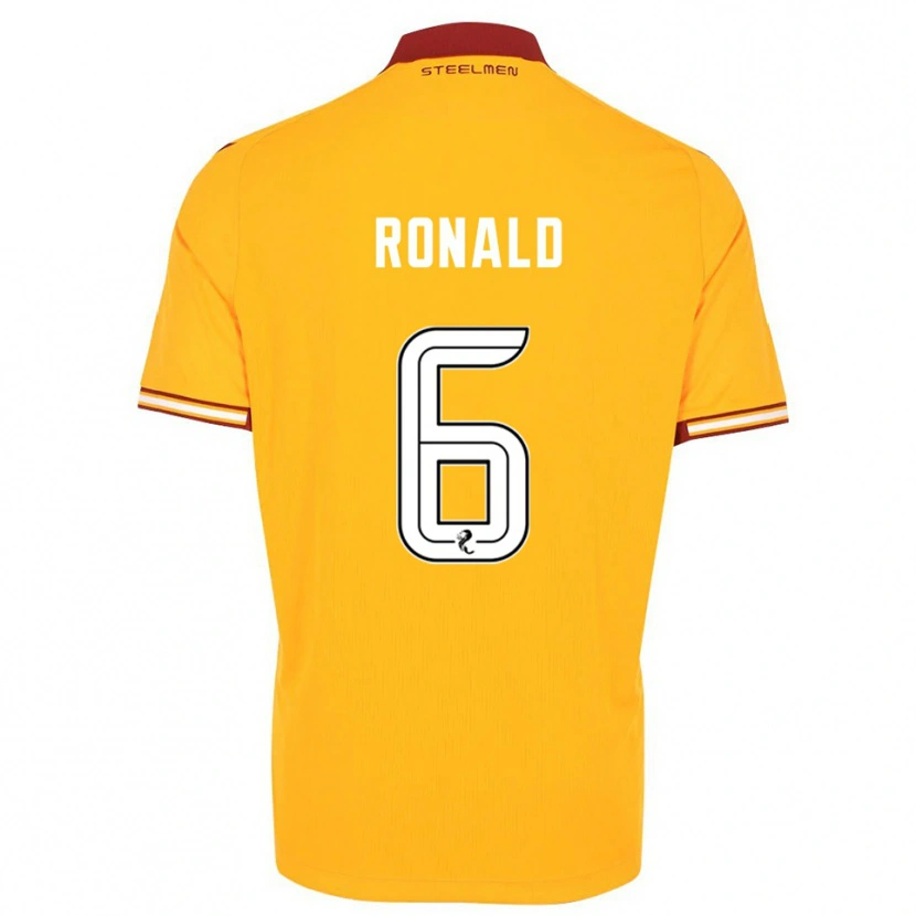 Danxen Damen Lucy Ronald #6 Gelb Burgunderrot Heimtrikot Trikot 2025/26 T-Shirt Österreich