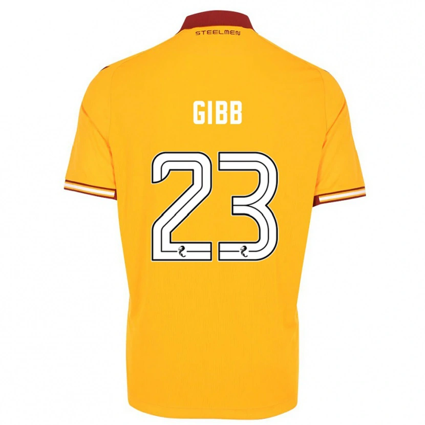 Danxen Damen Sarah Gibb #23 Gelb Burgunderrot Heimtrikot Trikot 2025/26 T-Shirt Österreich
