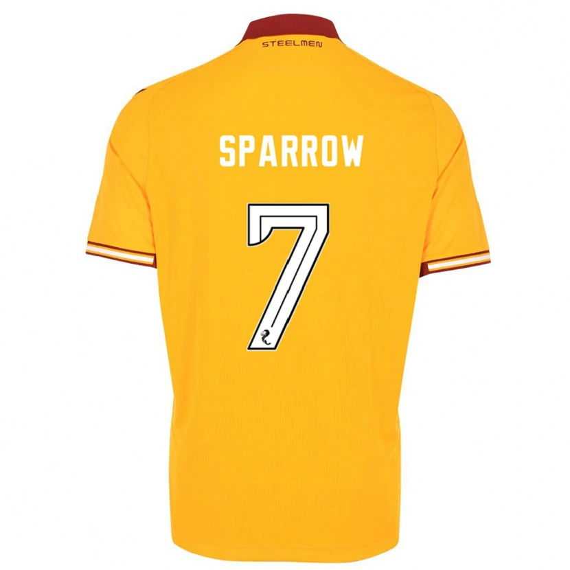 Danxen Damen Tom Sparrow #7 Gelb Burgunderrot Heimtrikot Trikot 2025/26 T-Shirt Österreich