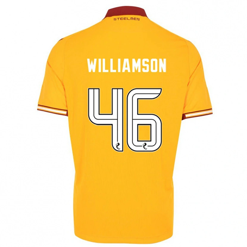 Danxen Damen Scott Williamson #46 Gelb Burgunderrot Heimtrikot Trikot 2025/26 T-Shirt Österreich
