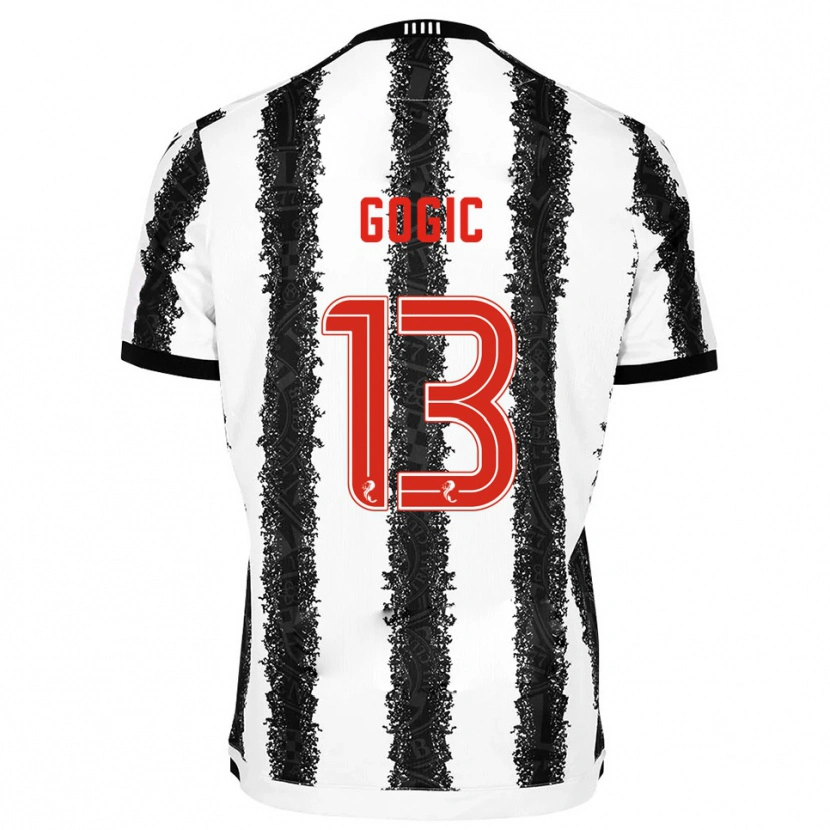 Danxen Damen Alex Gogic #13 Weiß Schwarz Heimtrikot Trikot 2025/26 T-Shirt Österreich