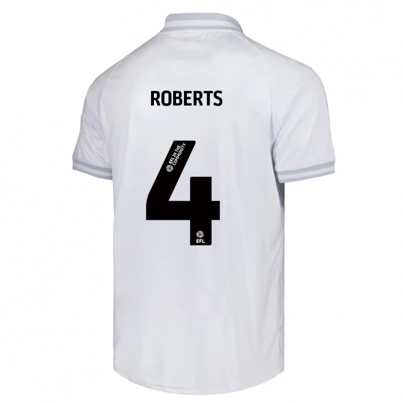 Danxen Damen Marc Roberts #4 Weiß Grau Schwarz Auswärtstrikot Trikot 2025/26 T-Shirt Österreich