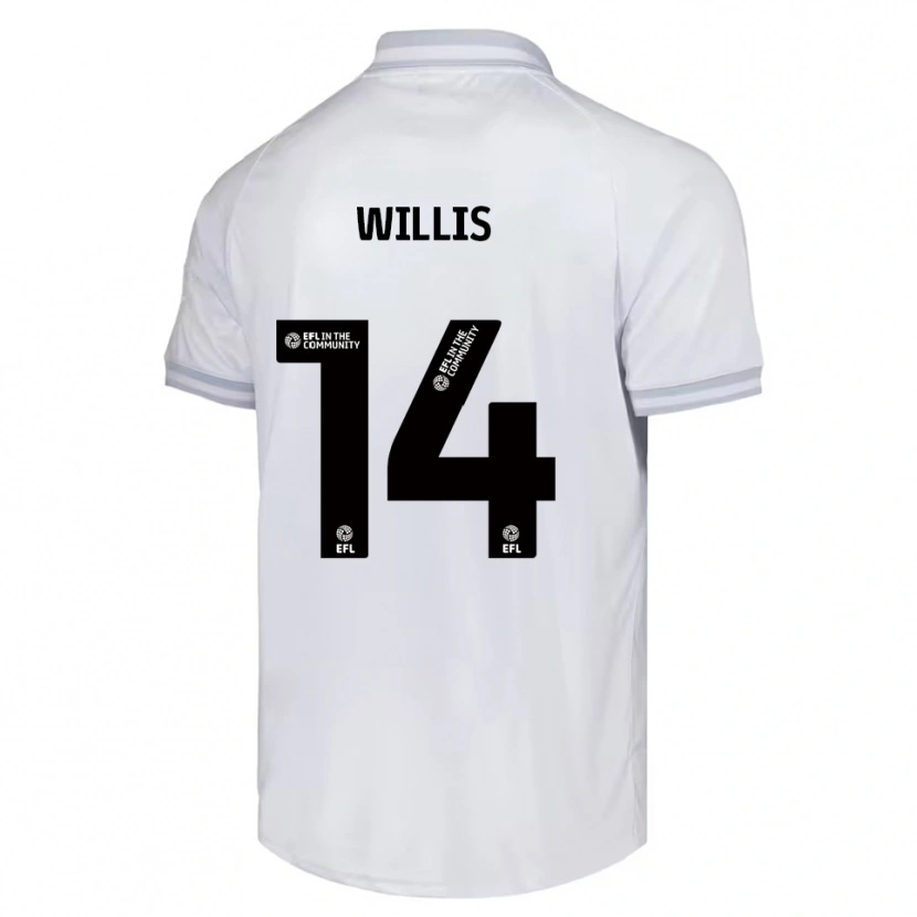 Danxen Damen Nathan Willis #14 Weiß Grau Schwarz Auswärtstrikot Trikot 2025/26 T-Shirt Österreich