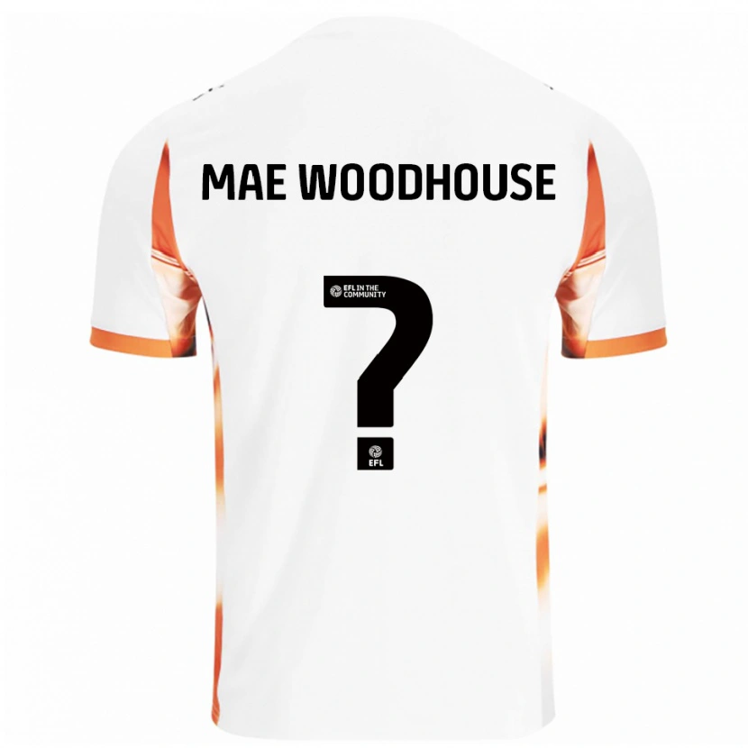 Danxen Damen Evie Mae Woodhouse #0 Weiß Orange Schwarz Auswärtstrikot Trikot 2025/26 T-Shirt Österreich