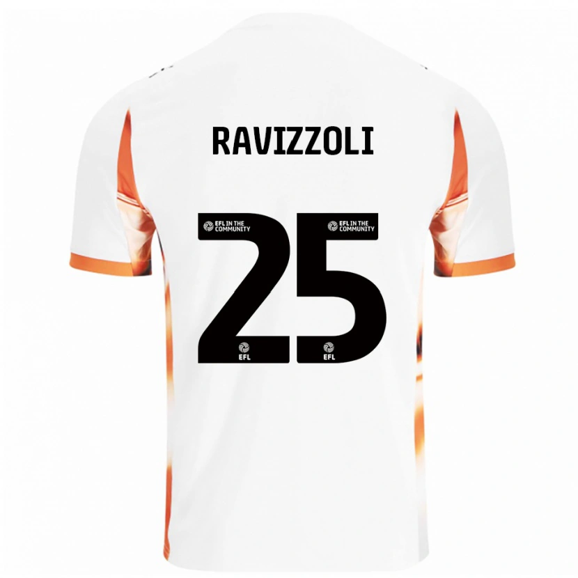 Danxen Damen Franco Ravizzoli #25 Weiß Orange Schwarz Auswärtstrikot Trikot 2025/26 T-Shirt Österreich