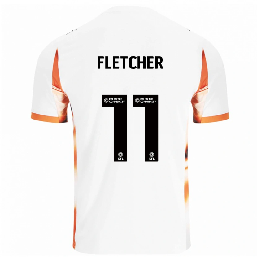 Danxen Damen Ashley Fletcher #11 Weiß Orange Schwarz Auswärtstrikot Trikot 2025/26 T-Shirt Österreich