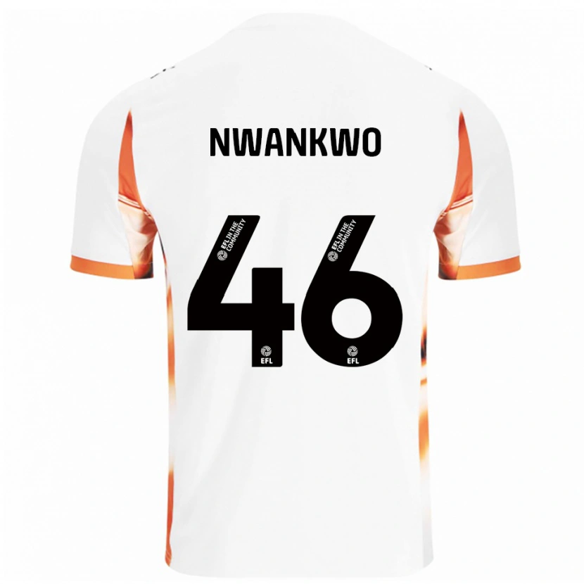 Danxen Damen Oluchukwu Nwankwo #46 Weiß Orange Schwarz Auswärtstrikot Trikot 2025/26 T-Shirt Österreich