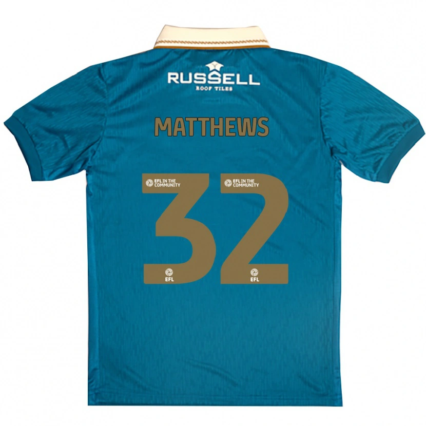 Danxen Damen Daniel Matthews #32 Himmelblau Weiß Auswärtstrikot Trikot 2025/26 T-Shirt Österreich