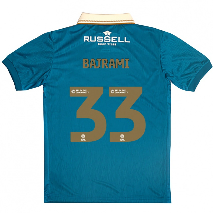 Danxen Damen Geraldo Bajrami #33 Himmelblau Weiß Auswärtstrikot Trikot 2025/26 T-Shirt Österreich