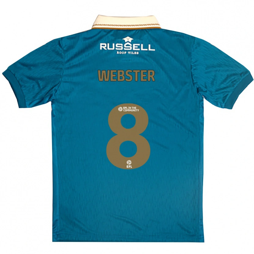 Danxen Damen Charlie Webster #8 Himmelblau Weiß Auswärtstrikot Trikot 2025/26 T-Shirt Österreich