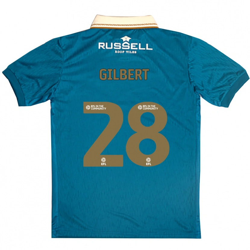 Danxen Damen Cameron Gilbert #28 Himmelblau Weiß Auswärtstrikot Trikot 2025/26 T-Shirt Österreich