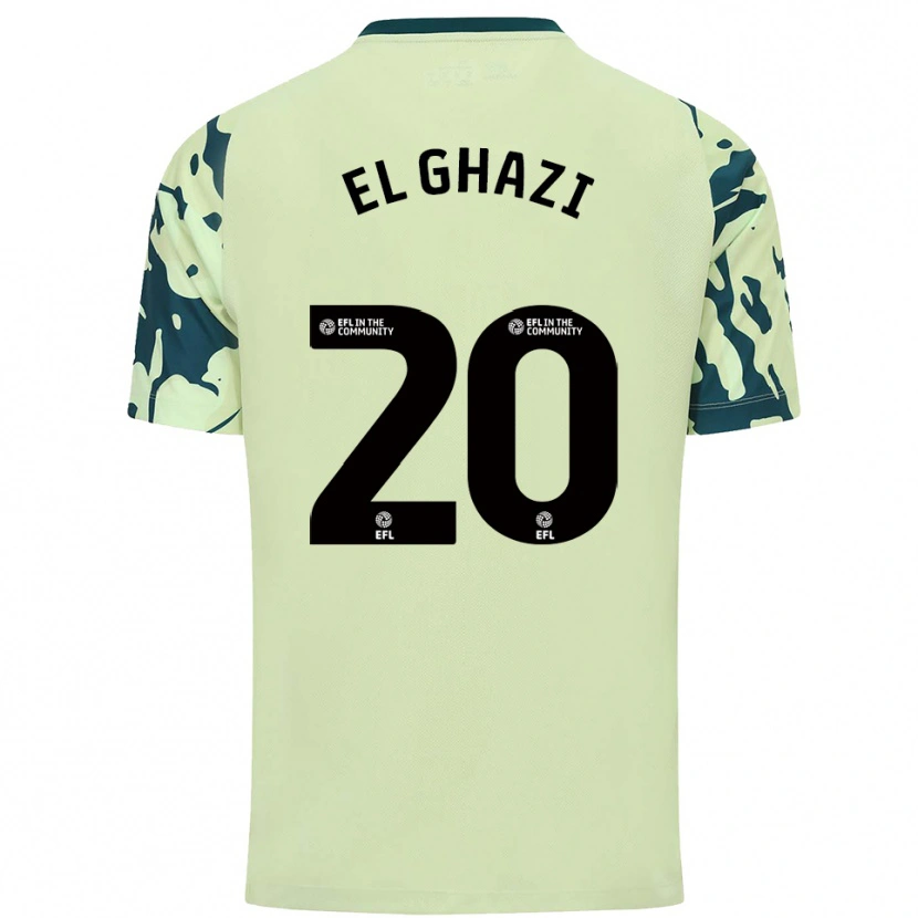 Danxen Damen Anwar El Ghazi #20 Dunkelgrün Auswärtstrikot Trikot 2025/26 T-Shirt Österreich