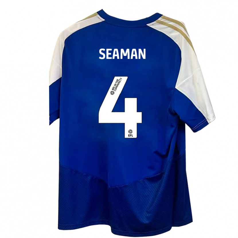 Danxen Damen Jaydee Seaman #4 Blau Weiß Gold Auswärtstrikot Trikot 2025/26 T-Shirt Österreich