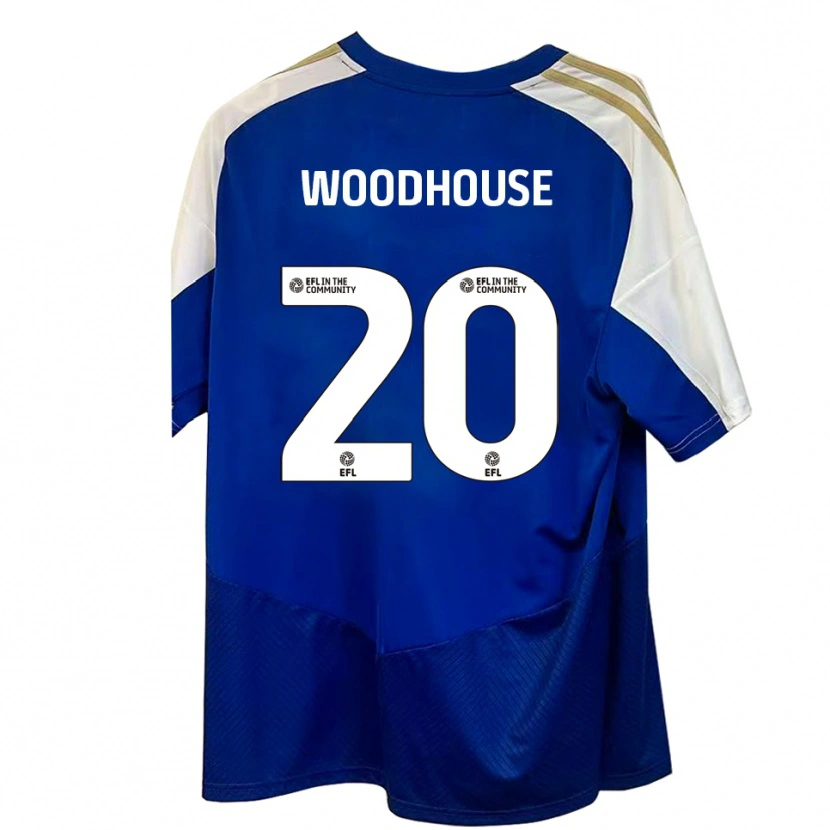 Danxen Damen Luca Woodhouse #20 Blau Weiß Gold Auswärtstrikot Trikot 2025/26 T-Shirt Österreich