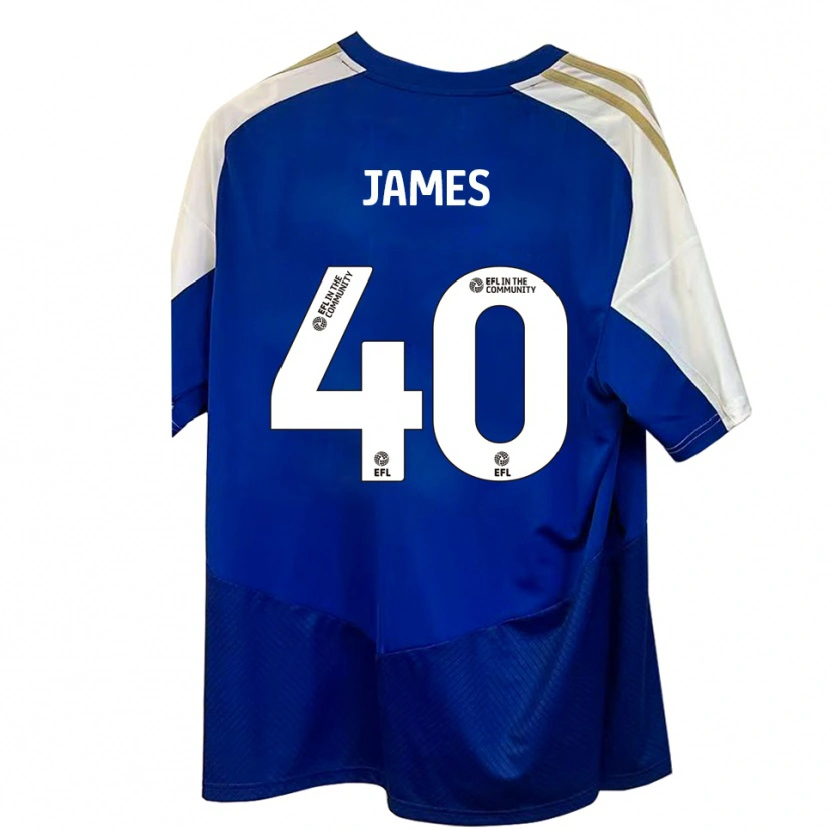 Danxen Damen Ed James #40 Blau Weiß Gold Auswärtstrikot Trikot 2025/26 T-Shirt Österreich
