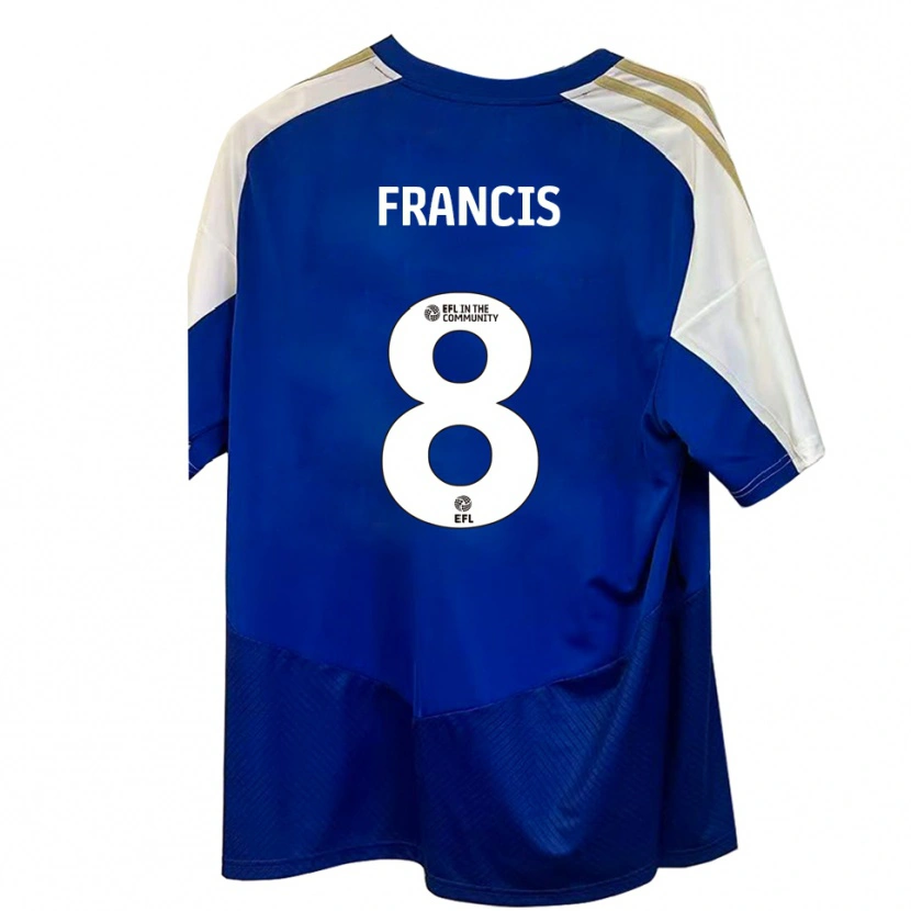 Danxen Damen Ed Francis #8 Blau Weiß Gold Auswärtstrikot Trikot 2025/26 T-Shirt Österreich